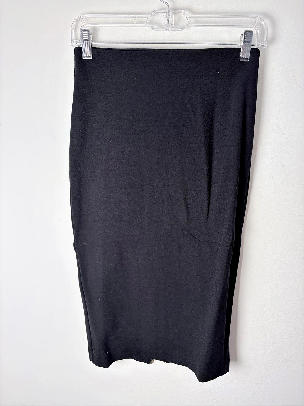 5th & Mercer Black Gold Zip Back Stretch Pencil Skirt Size 0